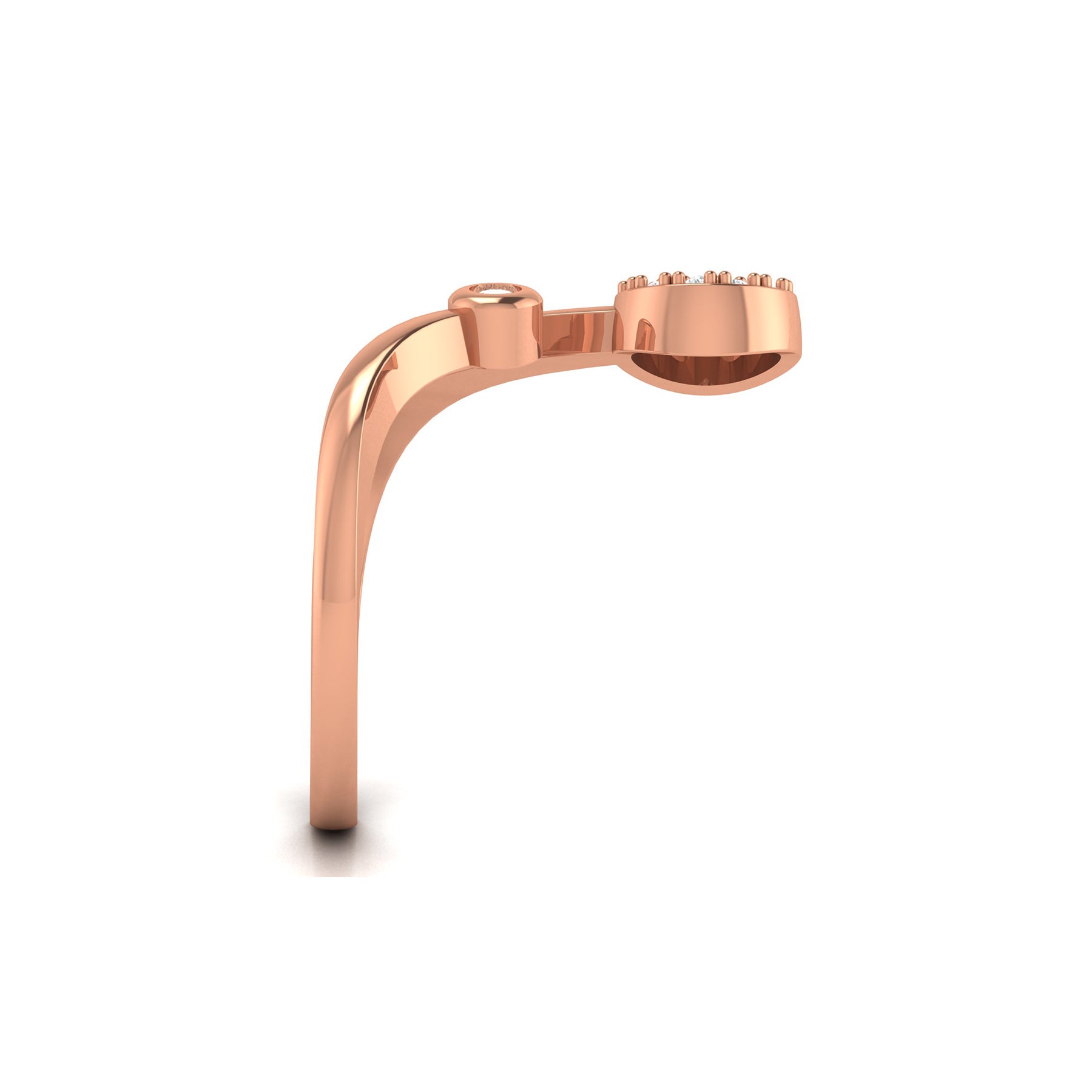 Minimal Yellow Gold Ring with Lab Grown Diamonds Virja