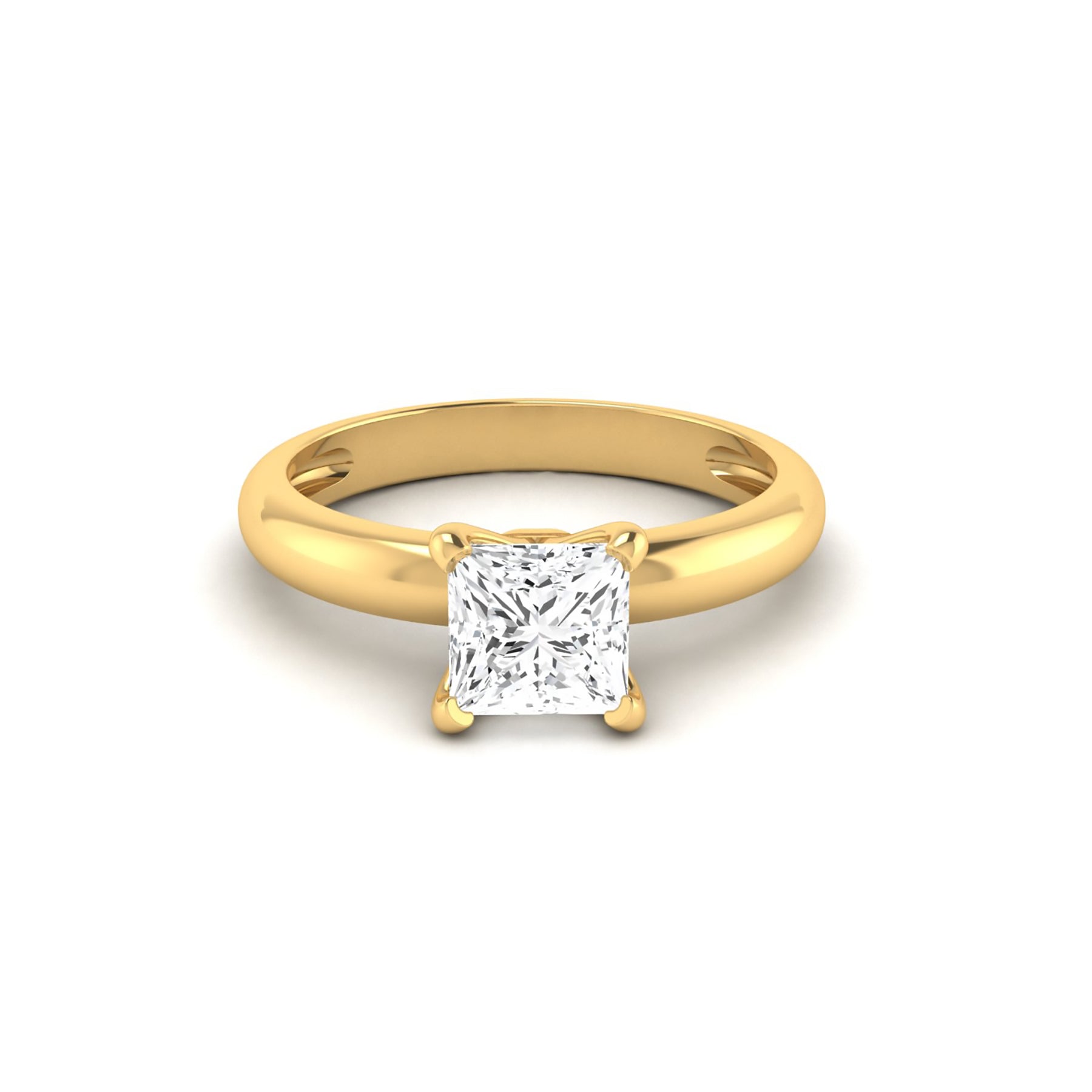 Yellow Gold Ring with Lab Grown Diamonds Virja