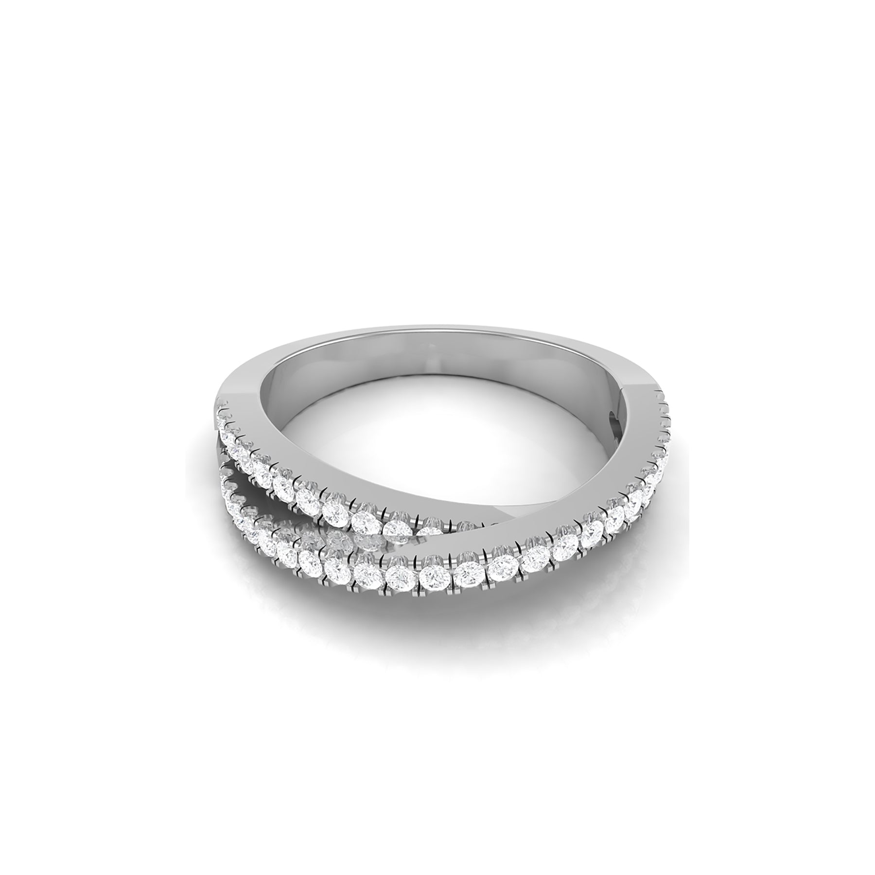 Casual Wear White Gold Ring with Lab Grown Diamonds Virja