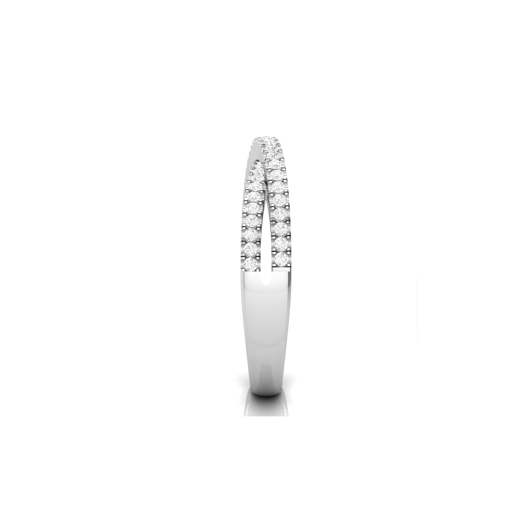 Casual Wear White Gold Ring with Lab Grown Diamonds Virja