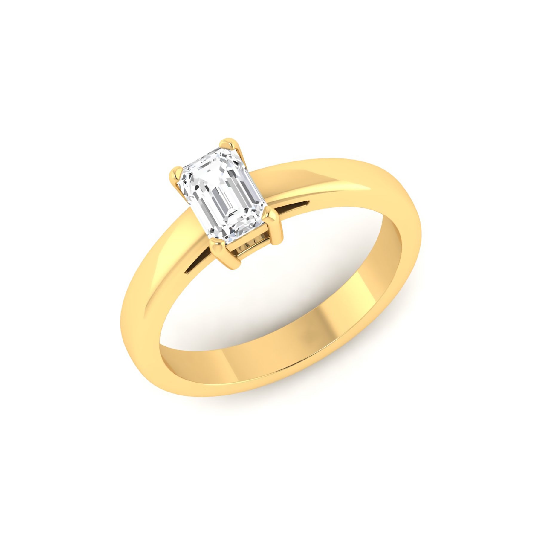 Yellow Gold Ring with Lab Grown Diamonds Virja