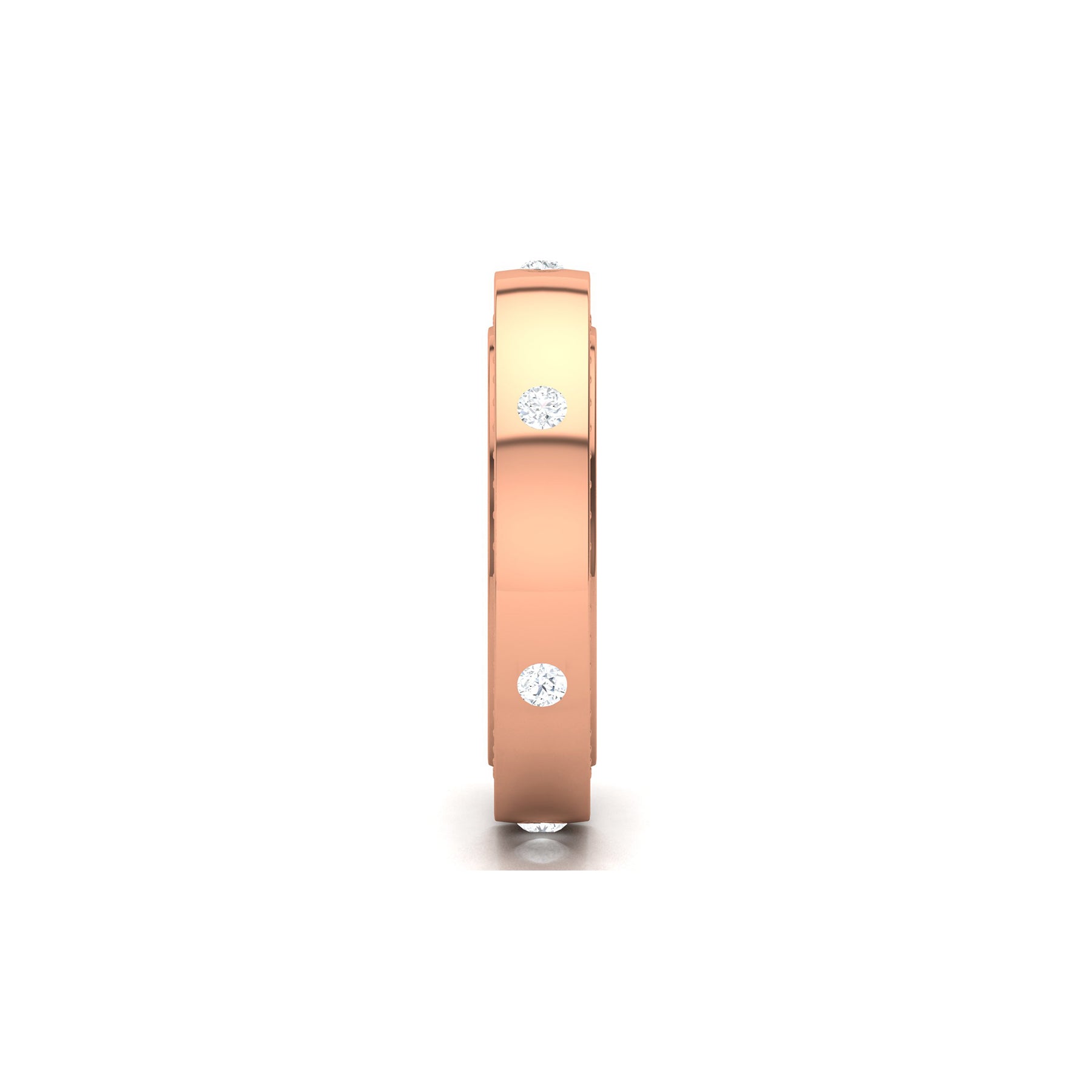 Daily Wear Rose Gold Ring with Lab Grown Diamonds Virja