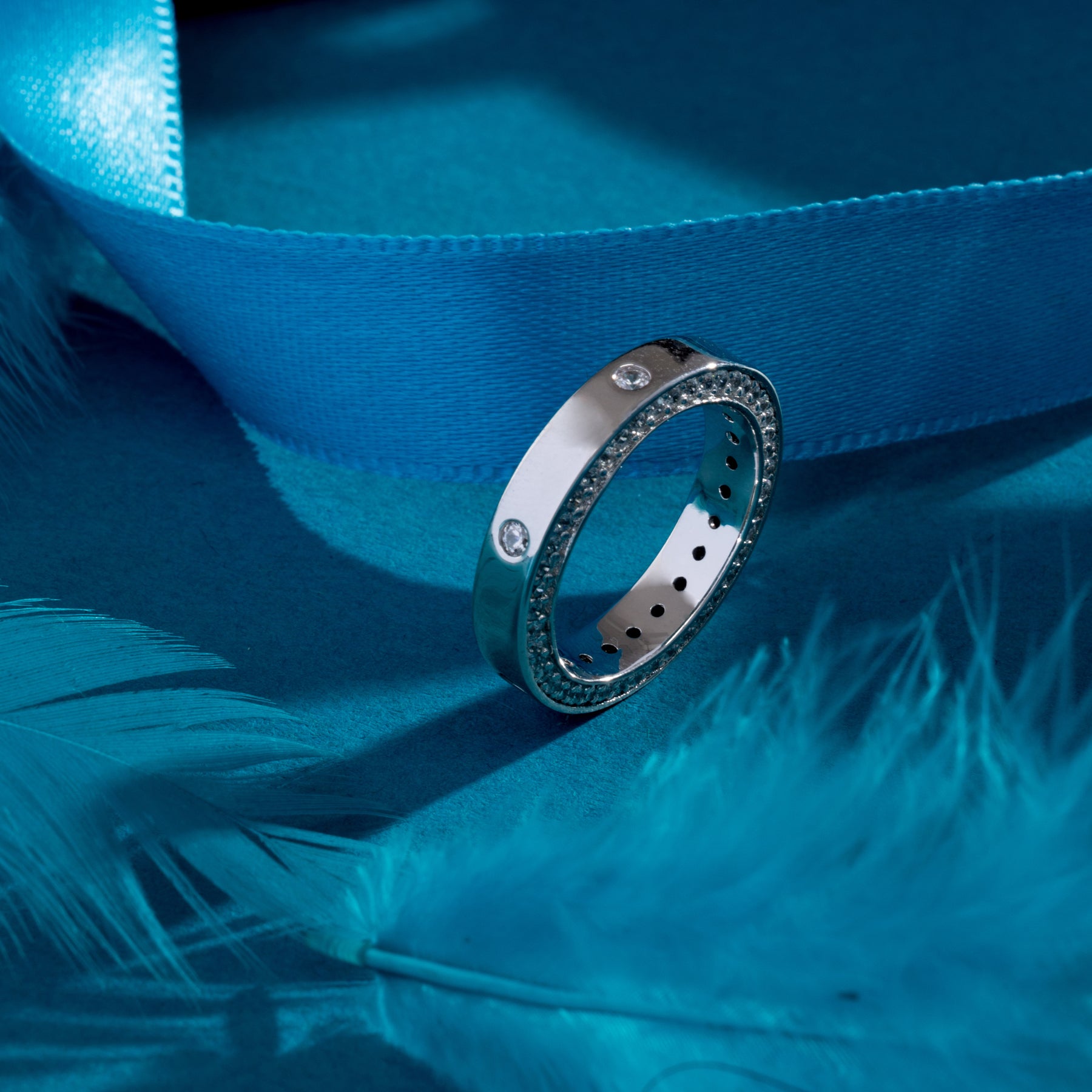 Daily Wear White Gold Ring with Lab Grown Diamonds Virja
