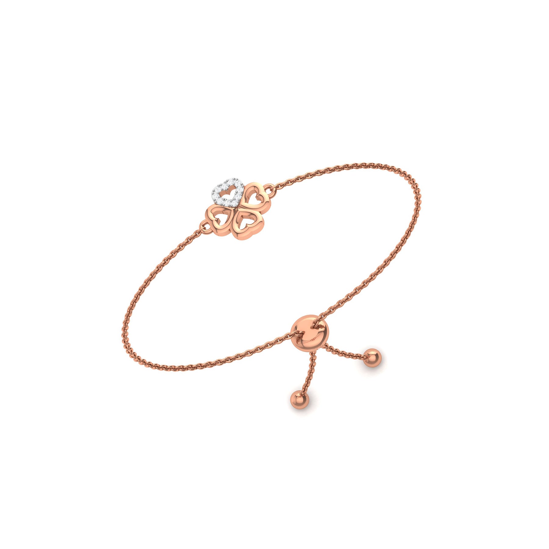 Rose Gold Bracelet with Lab Grown Diamonds Virja