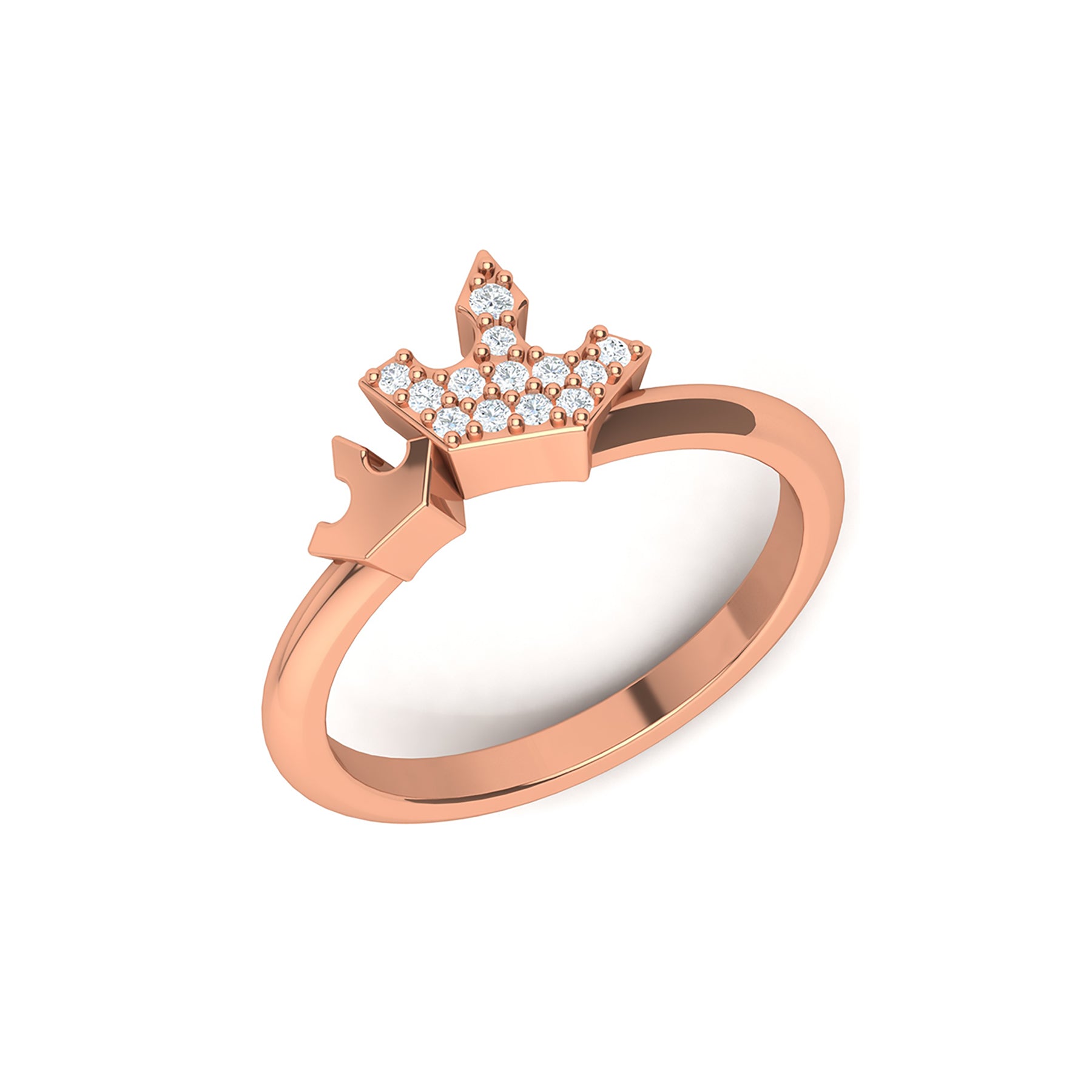 Rose Gold Ring with Lab Grown Diamonds Virja