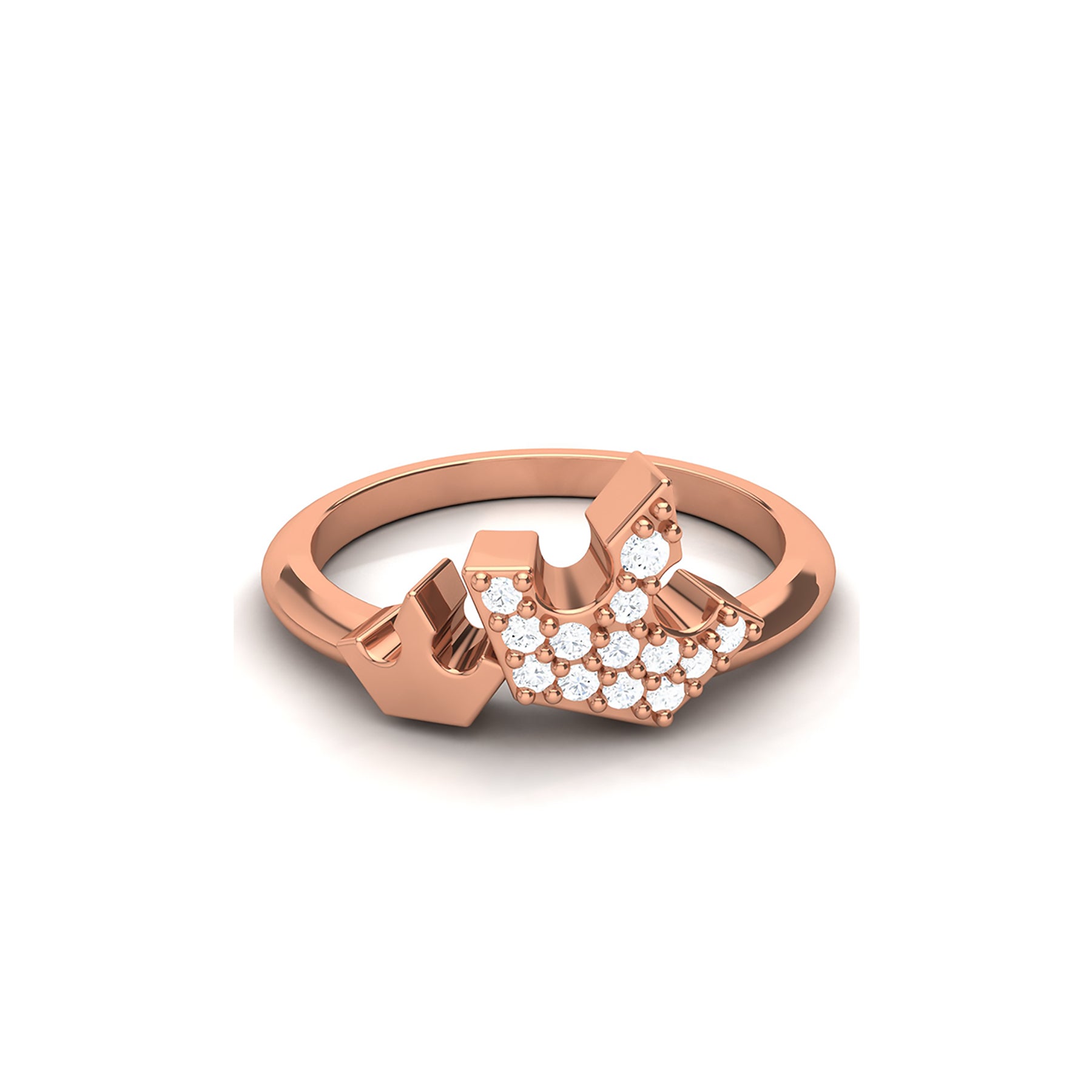 Rose Gold Ring with Lab Grown Diamonds Virja