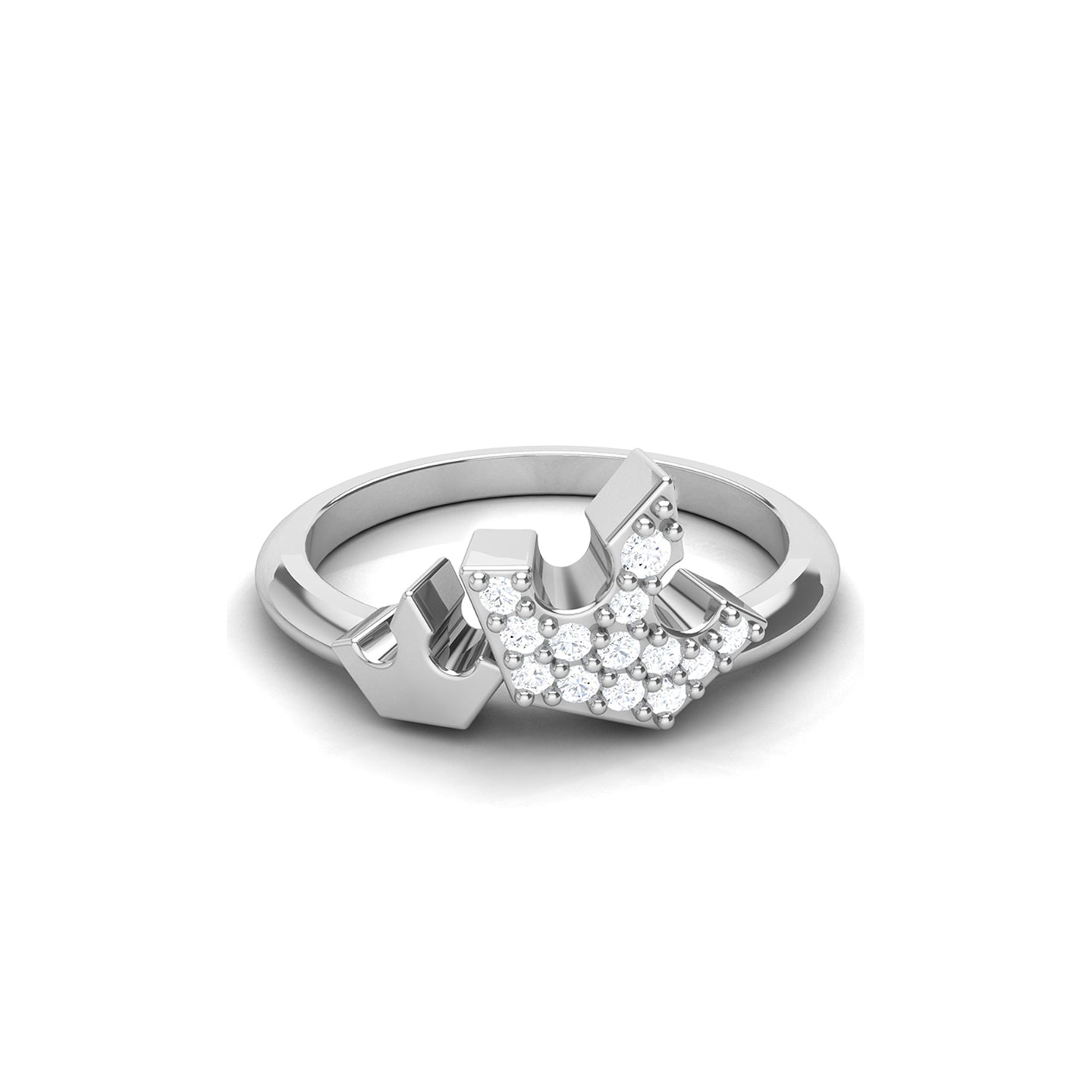 White Gold Ring with Lab Grown Diamonds Virja