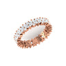 Rose Gold Diamond Band Ring with Lab Grown Diamond Virja