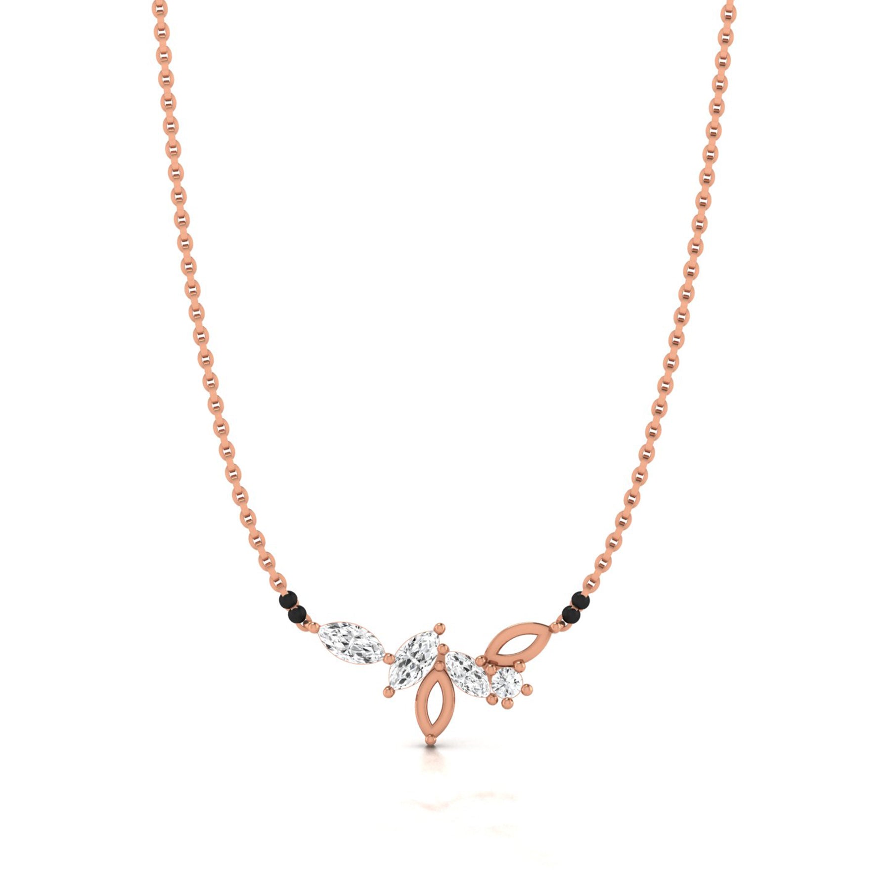 Rose Gold Mangalsutra with Lab Grown Diamond Virja