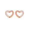 Rose Gold Stud Earrings with Lab Grown Diamonds Virja