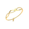 Gold Floral Bracelet with Lab Grown Diamond Virja