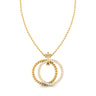 Yellow Gold Party Wear Necklace with Lab Grown Diamonds Virja