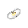 White Gold Heart Ring with Lab Grown Diamonds Virja