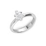 White Gold Solitaire Ring Online with Lab Grown Diamond Virja