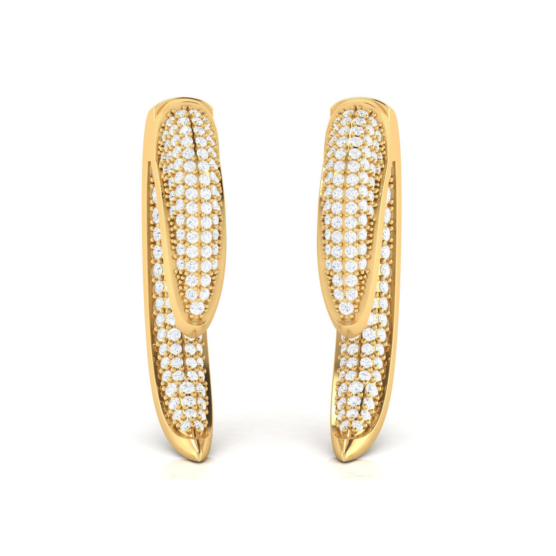 Gold Dragon Earrings with Lab Grown Diamonds Virja