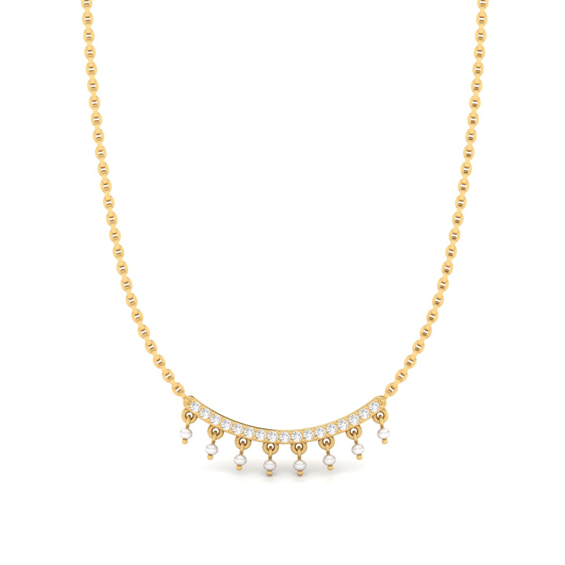 Gold Mangalsutra with Lab Grown Diamonds Virja
