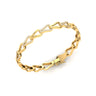 Yellow Gold Chain Bracelet with Lab Grown Diamonds Virja