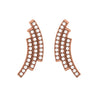 Rose Gold Party Wear Stud Earrings with Lab Grown Diamonds Virja