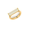 Party Wear Yellow Gold Ring with Lab Grown Diamonds Virja