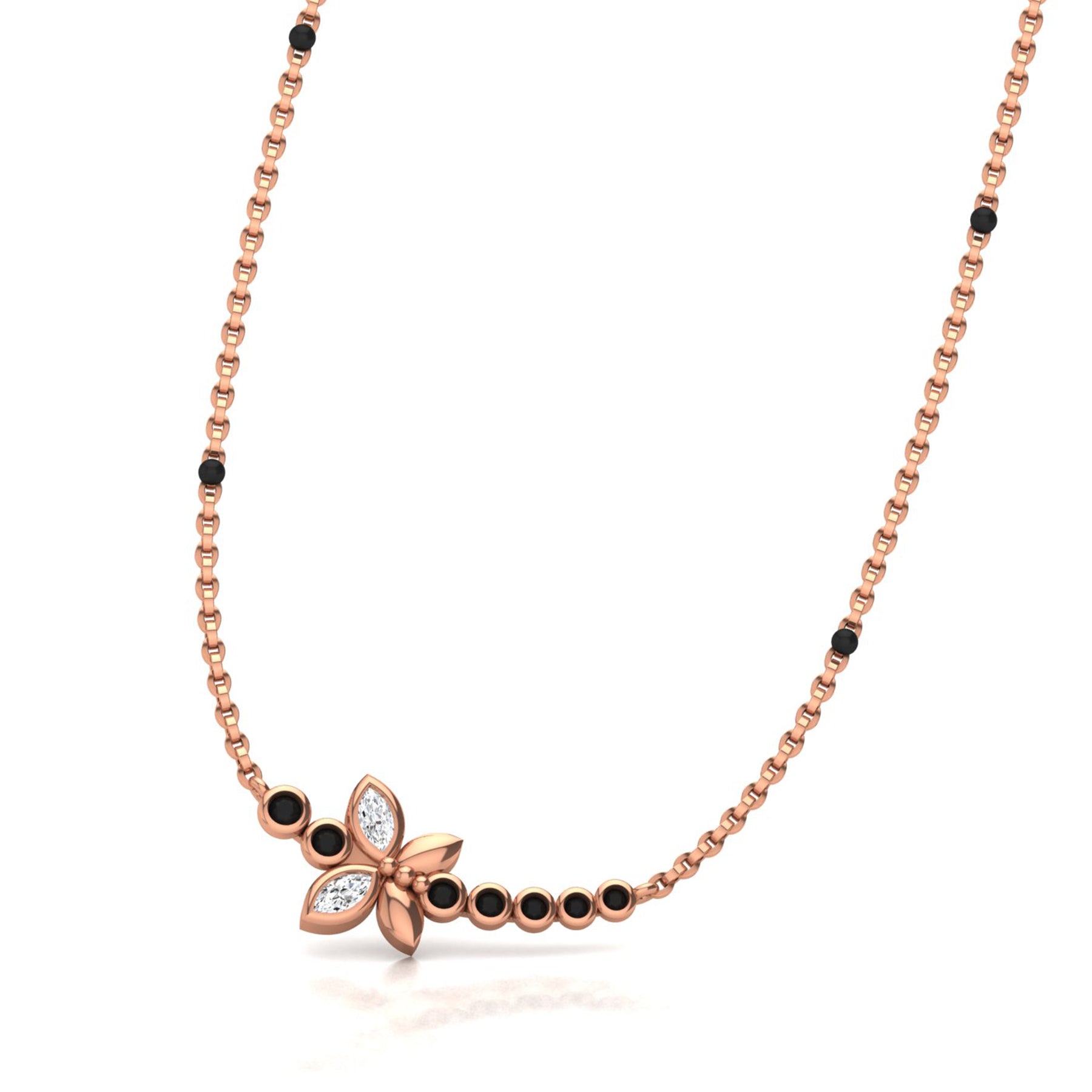 Rose Gold Mangalsutra with La Grown Diamonds Virja