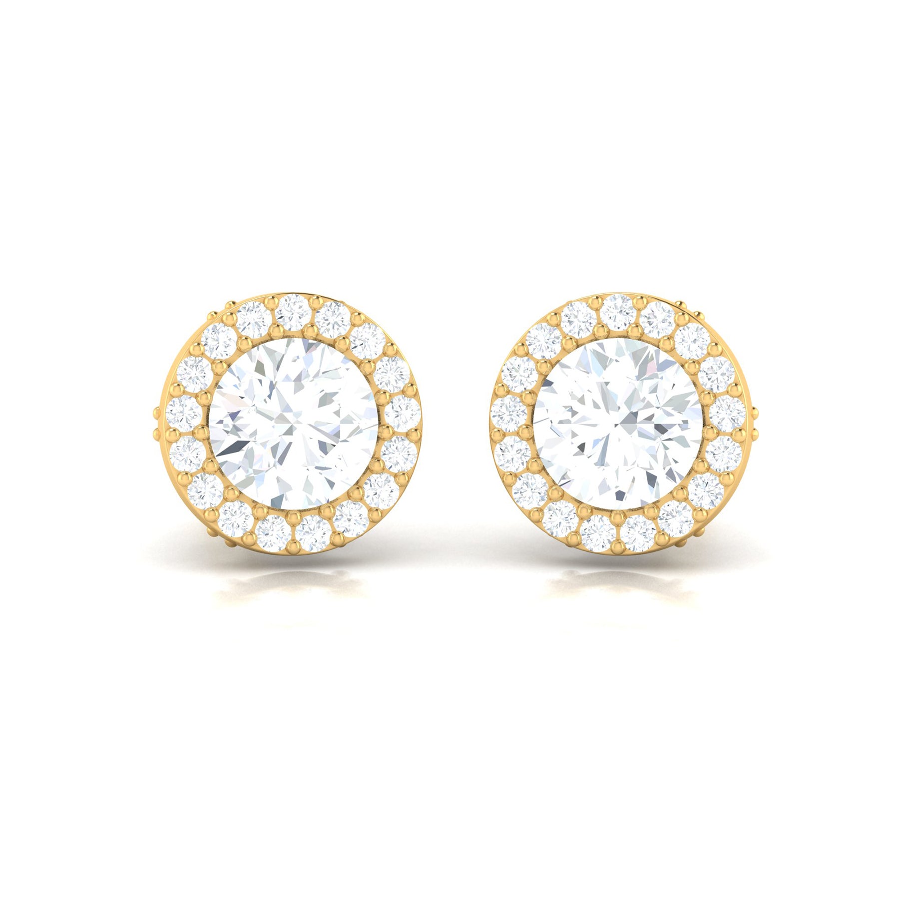 Gold Diamond Studs with Lab Grown Diamonds Virja