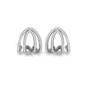White Gold Hoop Earrings with Lab Grown Diamonds Virja