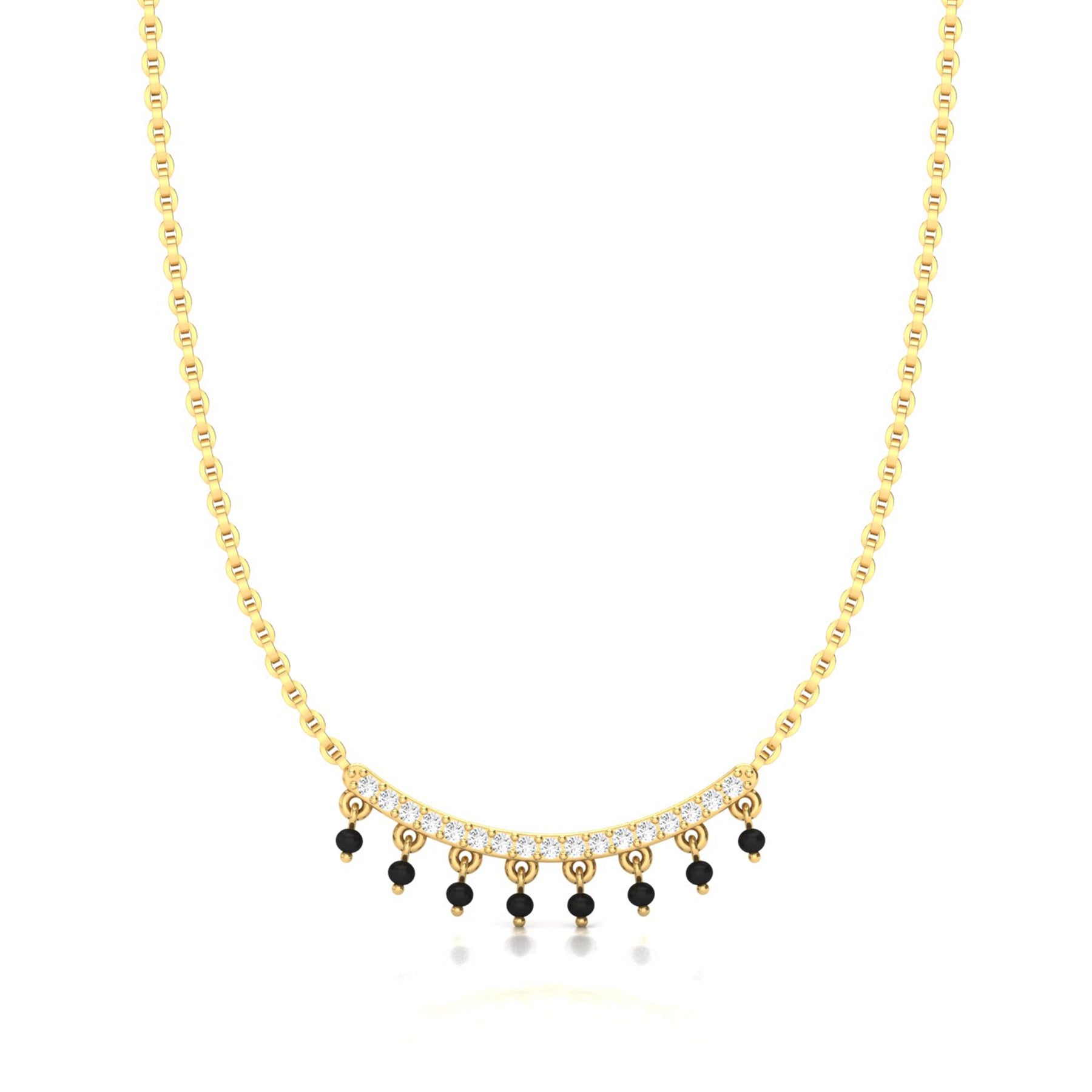 Gold Mangalsutra with Lab Grown Diamonds Virja