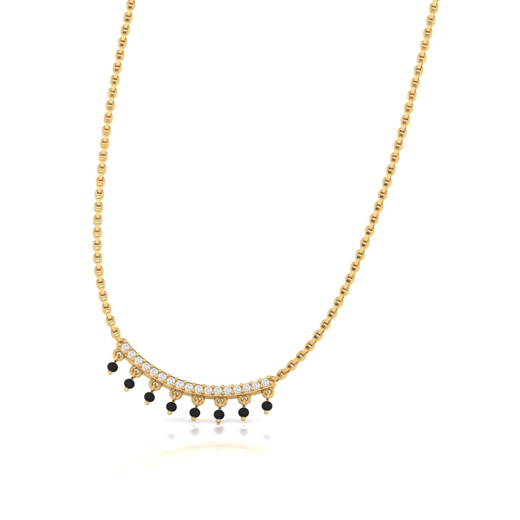 Gold Mangalsutra with Lab Grown Diamonds Virja