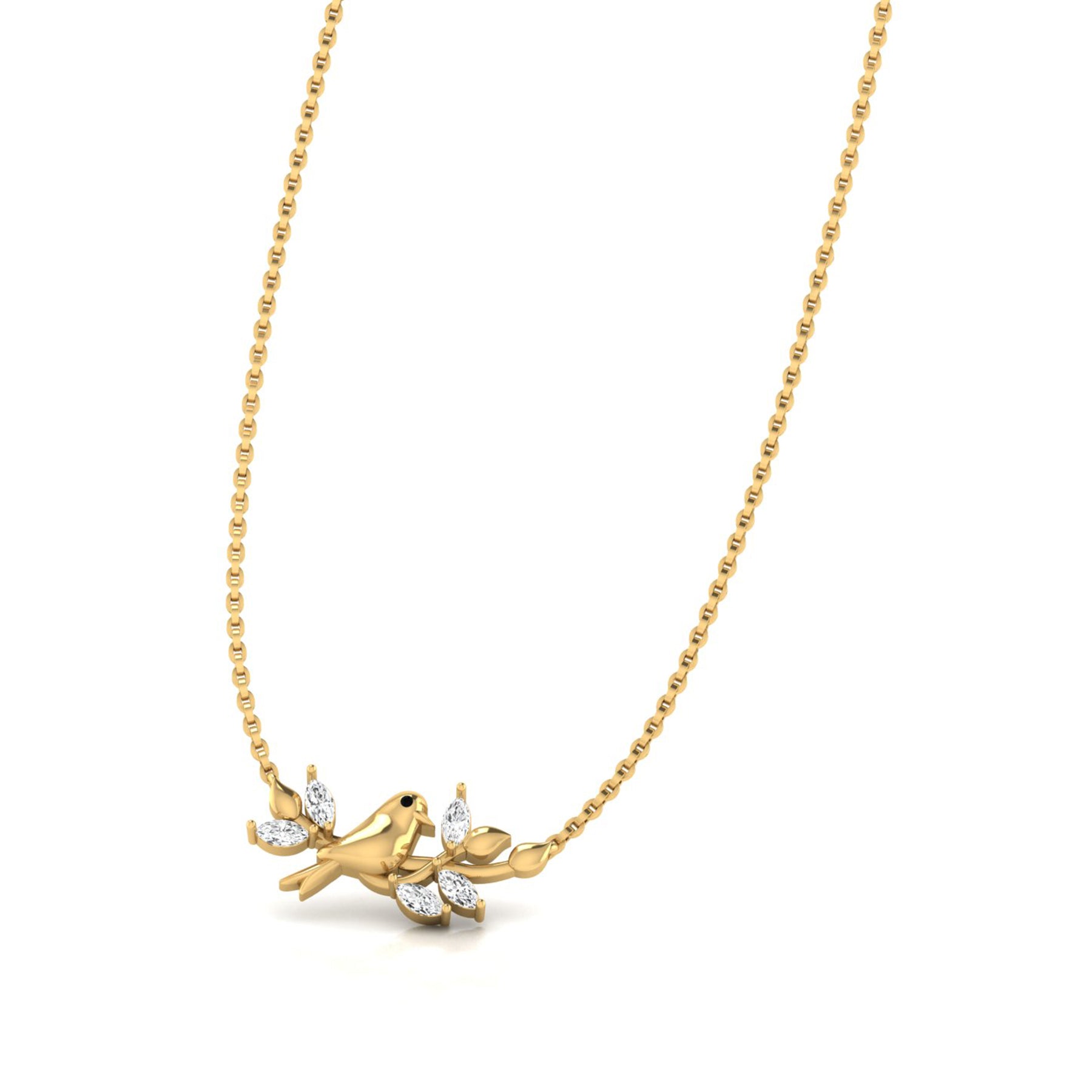 Casual Wear Necklace with Lab Grown Diamonds Virja