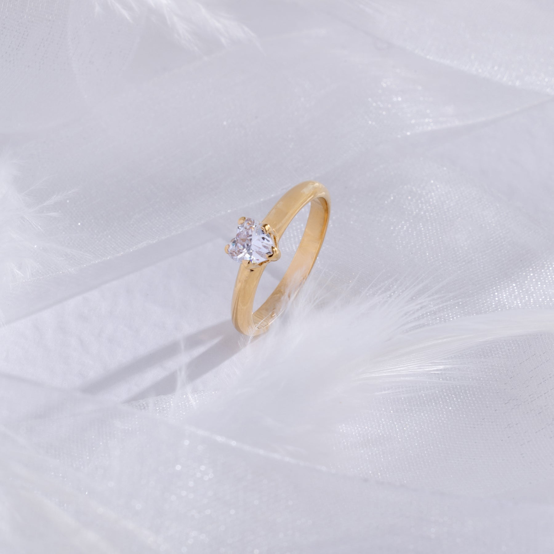 0.75 cts Solitaire Heart Shaped Lab-Grown Diamond Ring – URJA LAB JEWELS